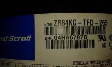 谷轮压缩机ZR84KCE-TFD-522/265